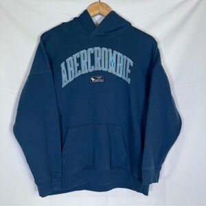 Abercrombie Kids Boy‎ Hoodie Blue Big Logo Size 15/16